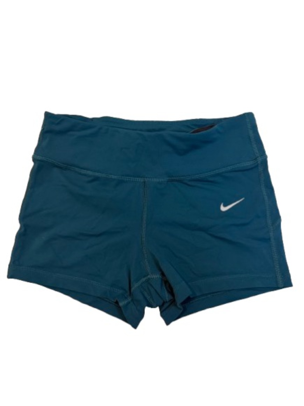 Nike Women's Teal Athletic Shorts with Swoosh